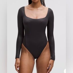Lululemon Wundermost Square Neck Bodysuit